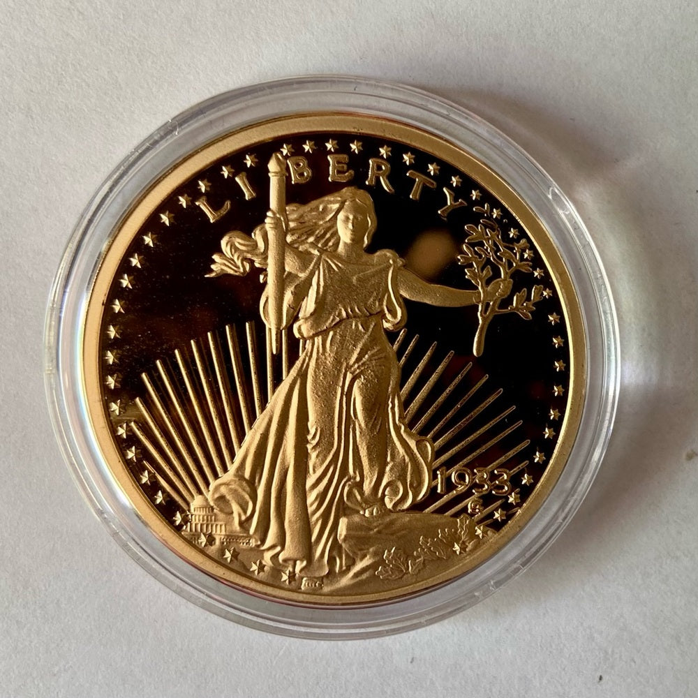 National Collectors Mint, Gold Plated 1933 $20 Tribute Coin