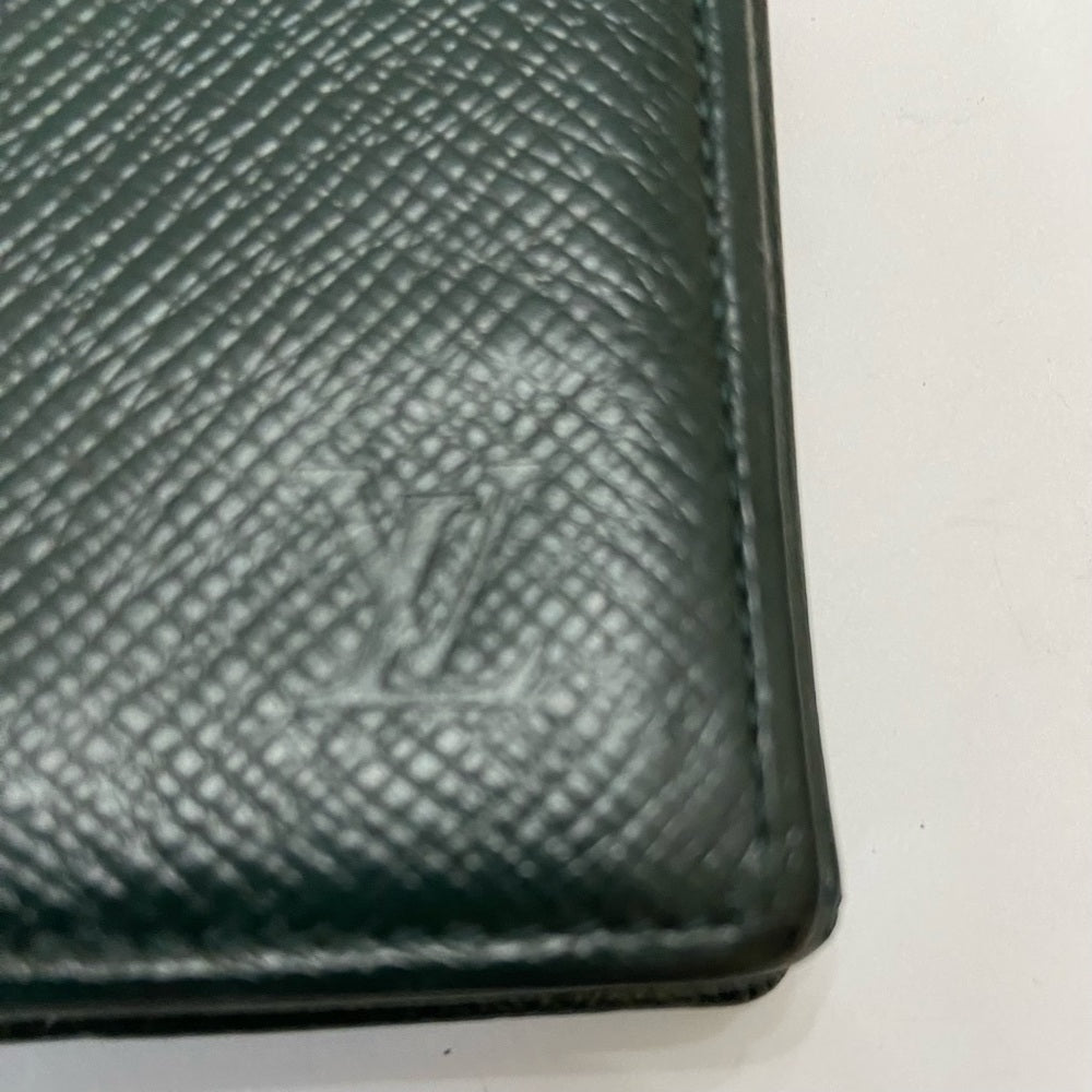 Louis Vuitton Green Taiga Leather Square Coin Purse
