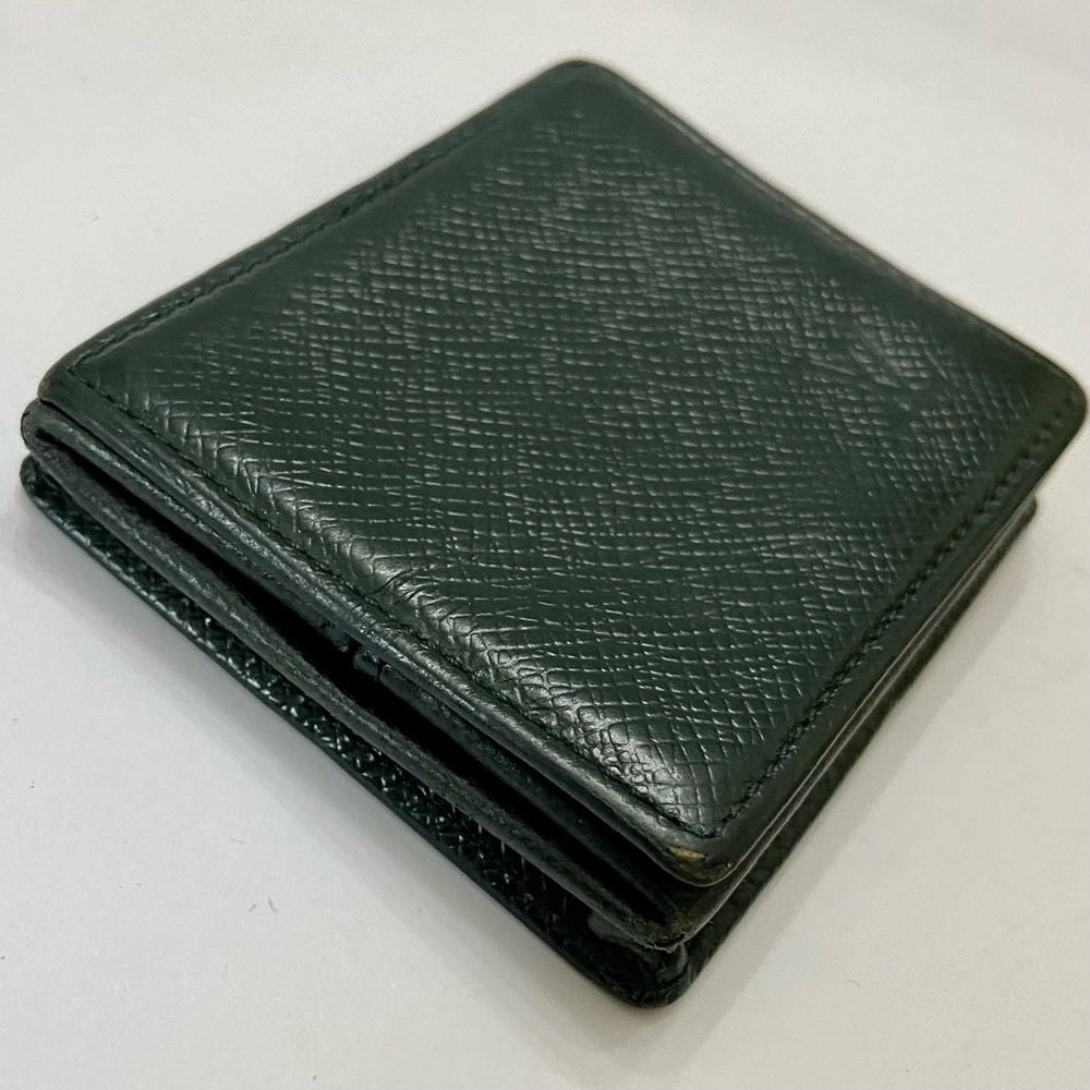 Louis Vuitton Green Taiga Leather Square Coin Purse