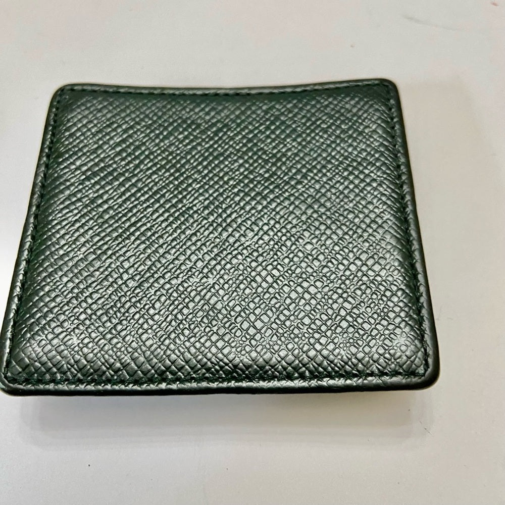 Louis Vuitton Green Taiga Leather Square Coin Purse