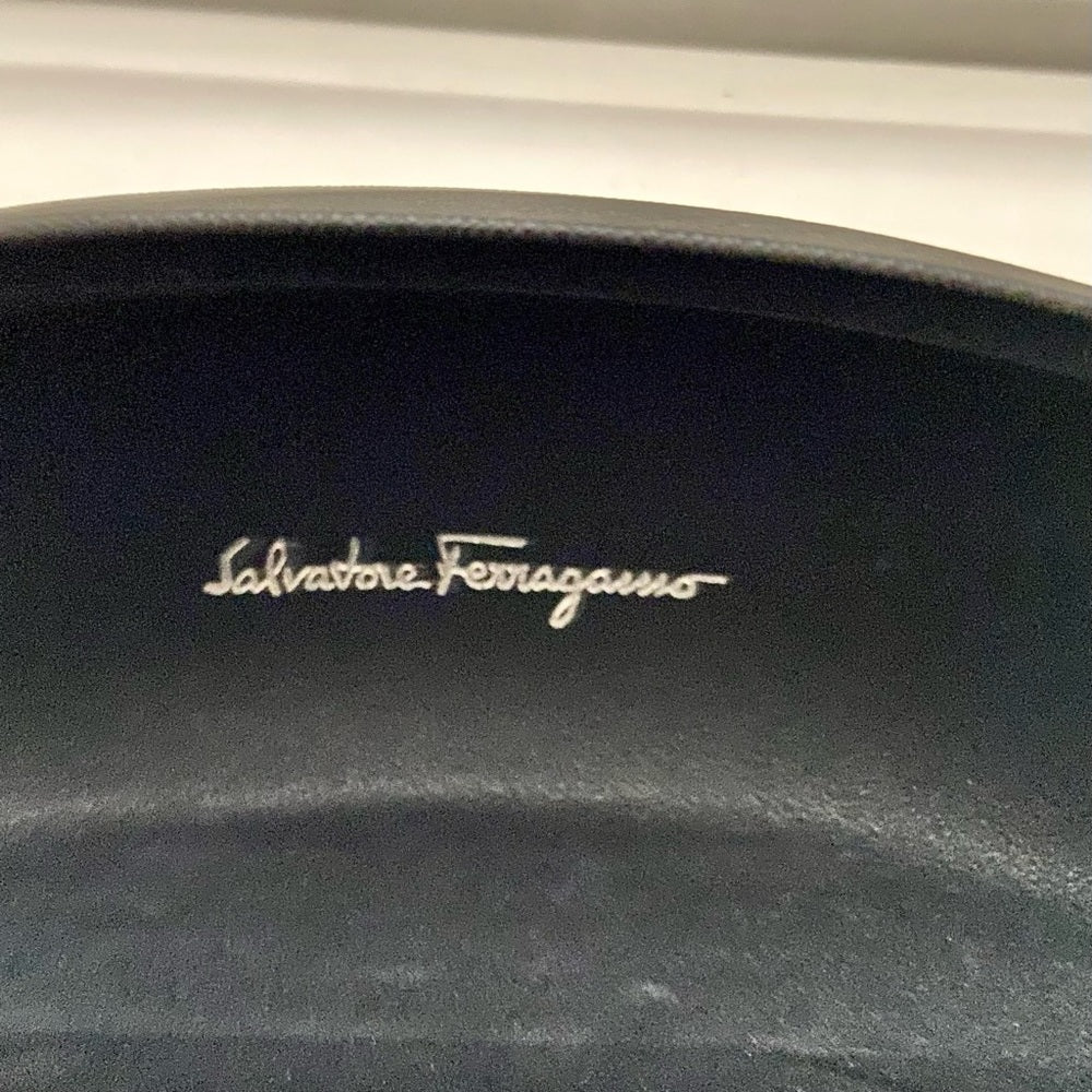 Three Sunglasses Cases- Ferragamo, Tory Burch and Versace