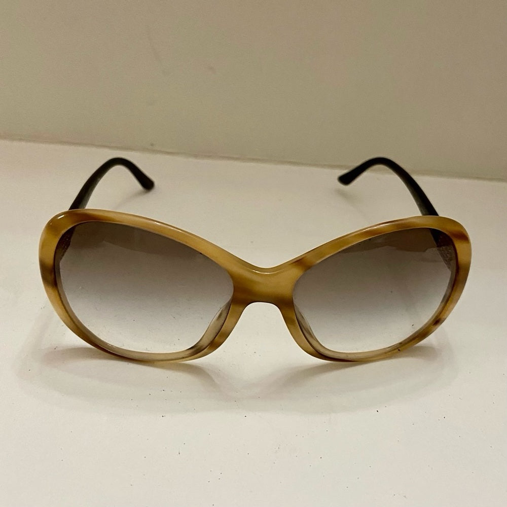 Bulgari Beige Tortoise Sunglasses -Italy 57-17 135 2N
