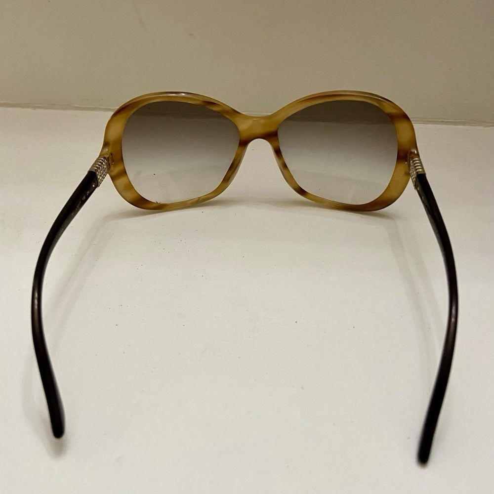 Bulgari Beige Tortoise Sunglasses -Italy 57-17 135 2N