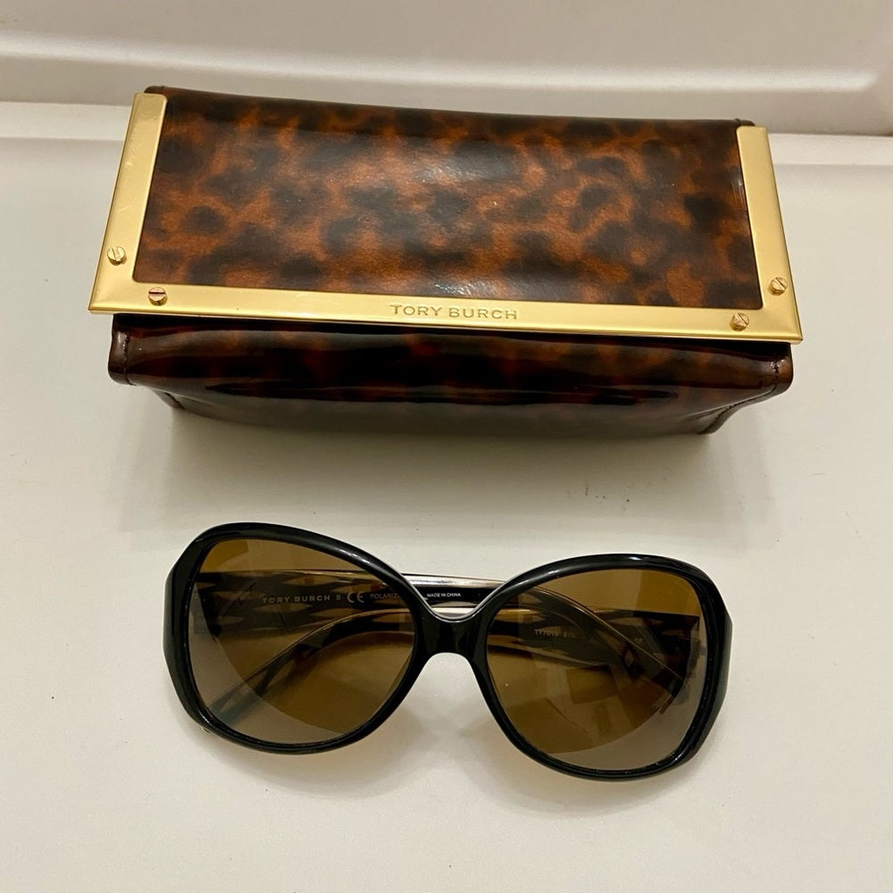 Tory Burch Brown Polarized Sunglasses TY7019 910/T5 58-15 130 2P