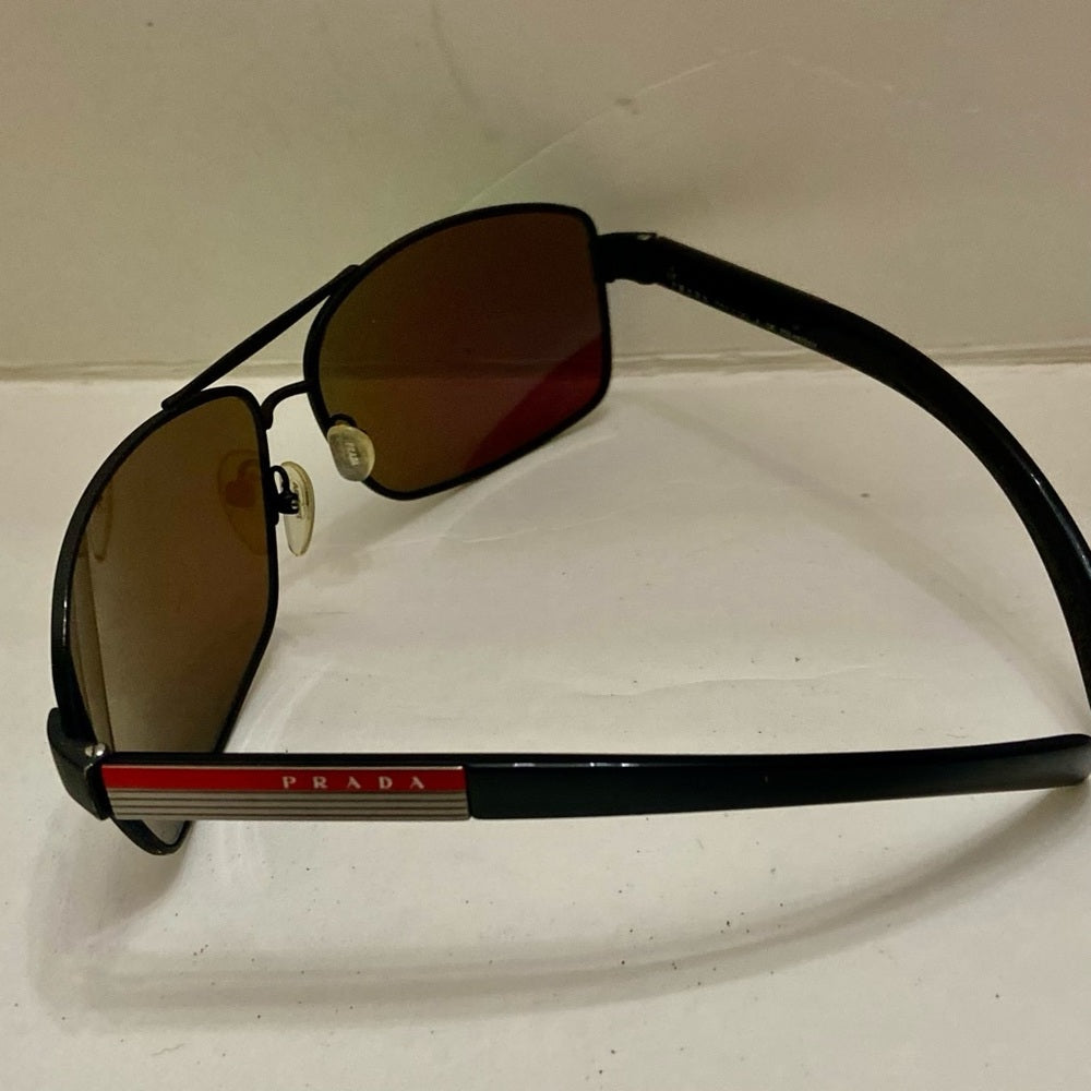 Prada - Italy Polarized Mirrored Aviator Sunglasses SPS 541 65-14 5AV-5Z1 125 3P