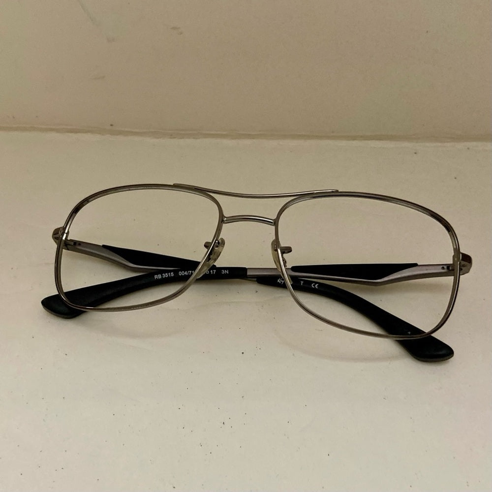 Ray-Ban Aviator Silver-Black Frame Only RB3515 004/71 58-17 3N