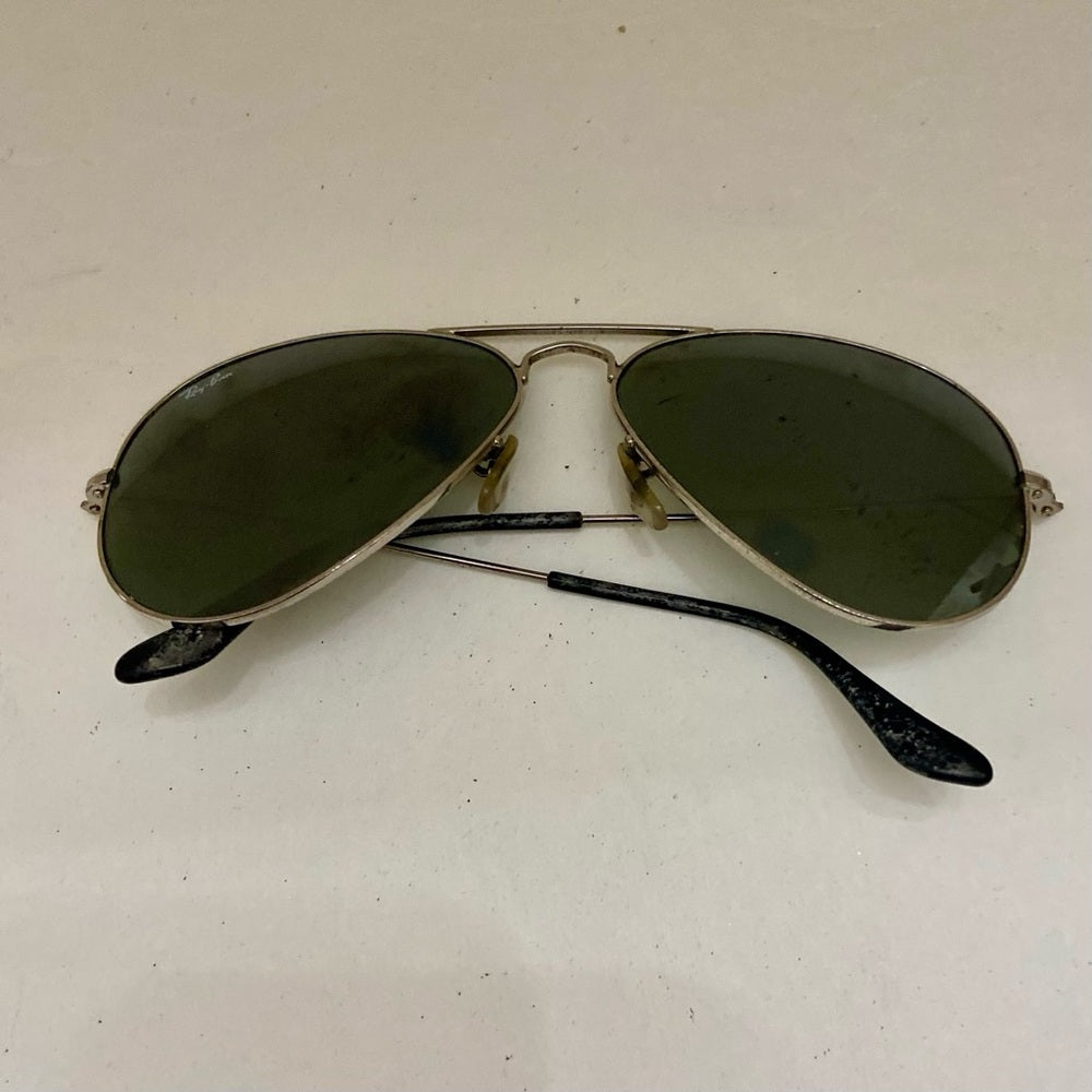 Ray-Ban Mirrored, Green Aviator Sunglasses RB3025 W827 58-14 3N