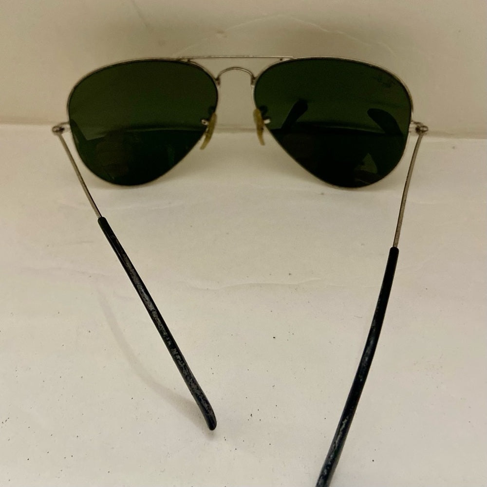 Ray-Ban Mirrored, Green Aviator Sunglasses RB3025 W827 58-14 3N