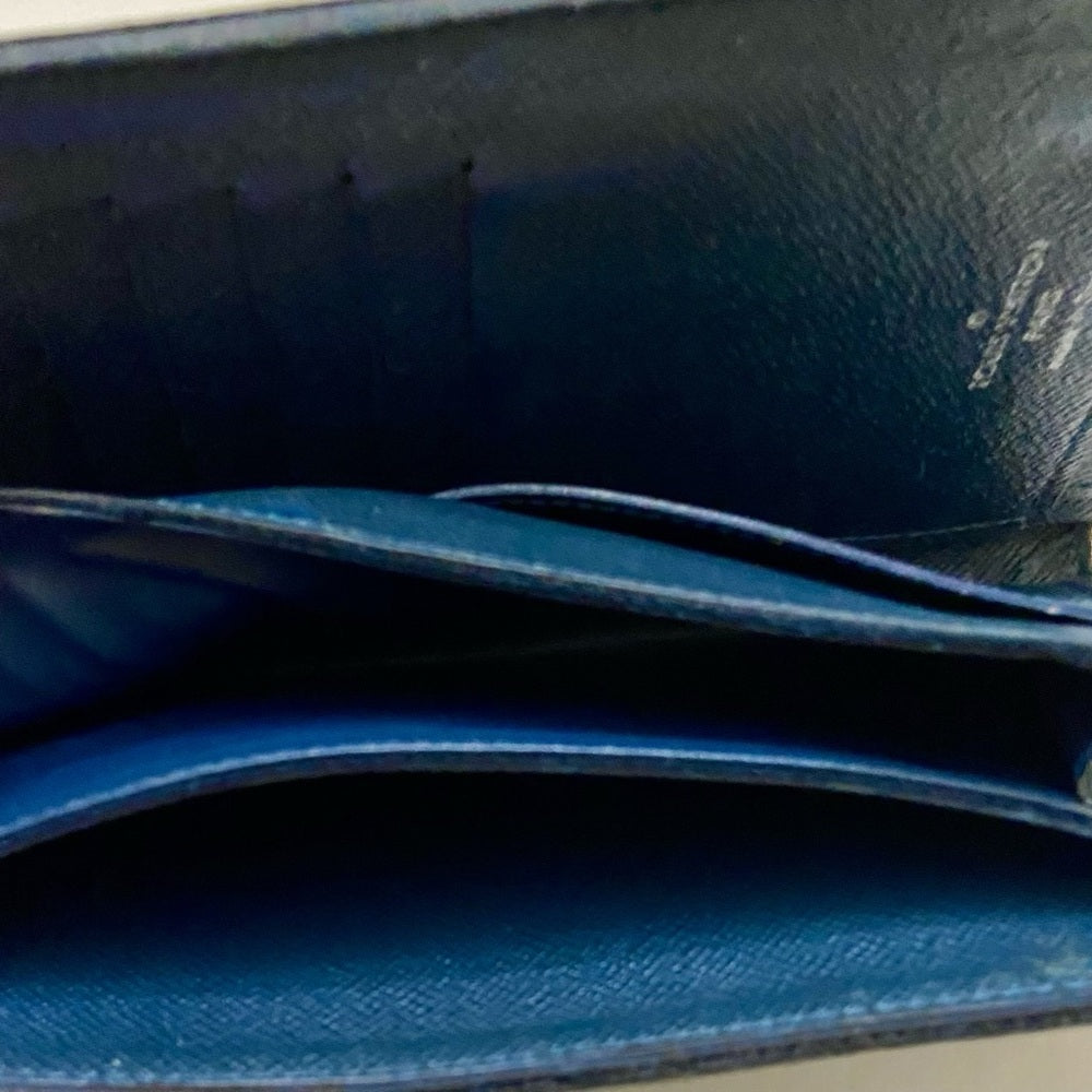 Louis Vuitton Dark Blue Taiga Leather Long Wallet