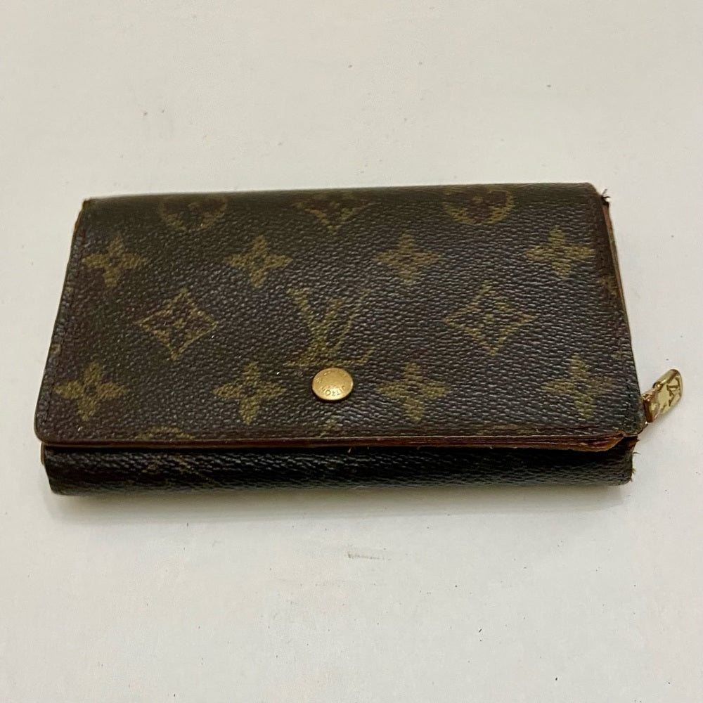 Louis Vuitton, Mono Brown Leather, Compact Wallet