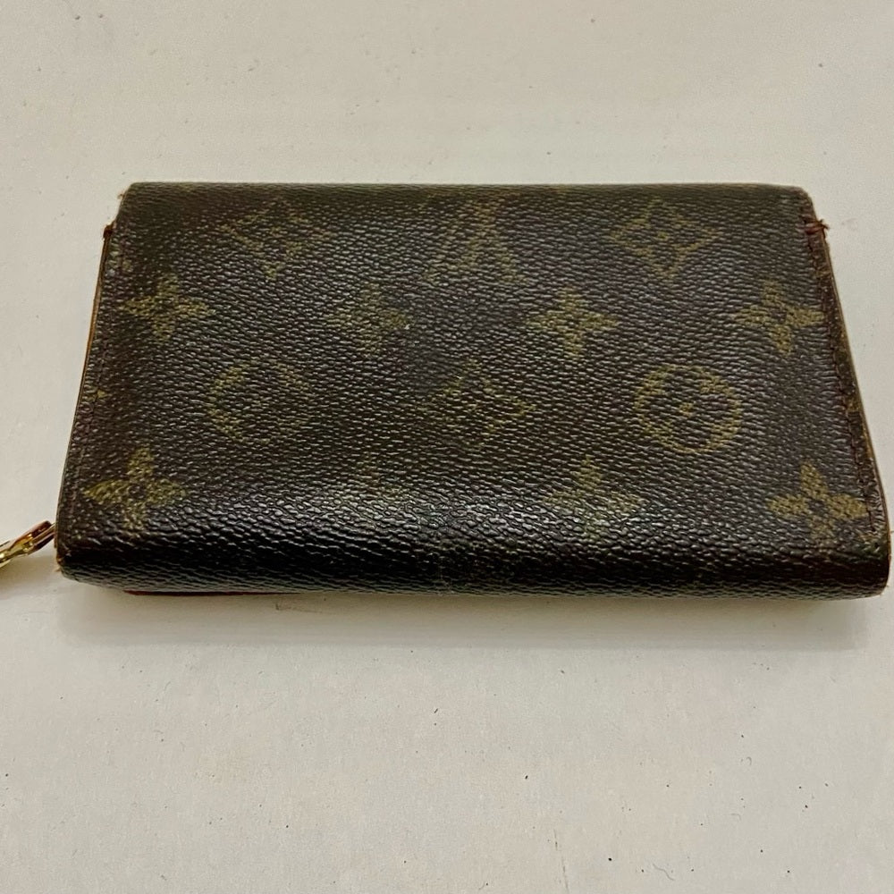 Louis Vuitton, Mono Brown Leather, Compact Wallet