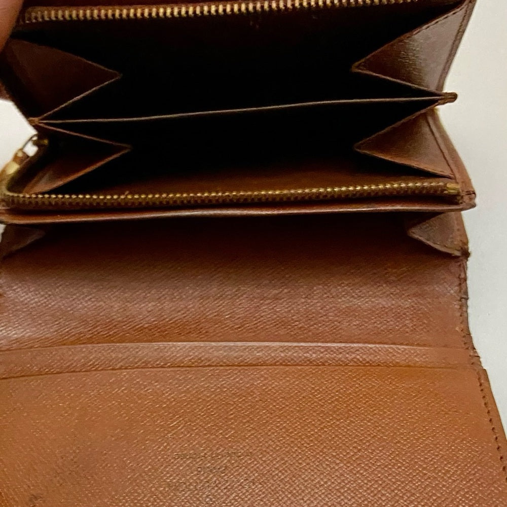 Louis Vuitton, Mono Brown Leather, Compact Wallet