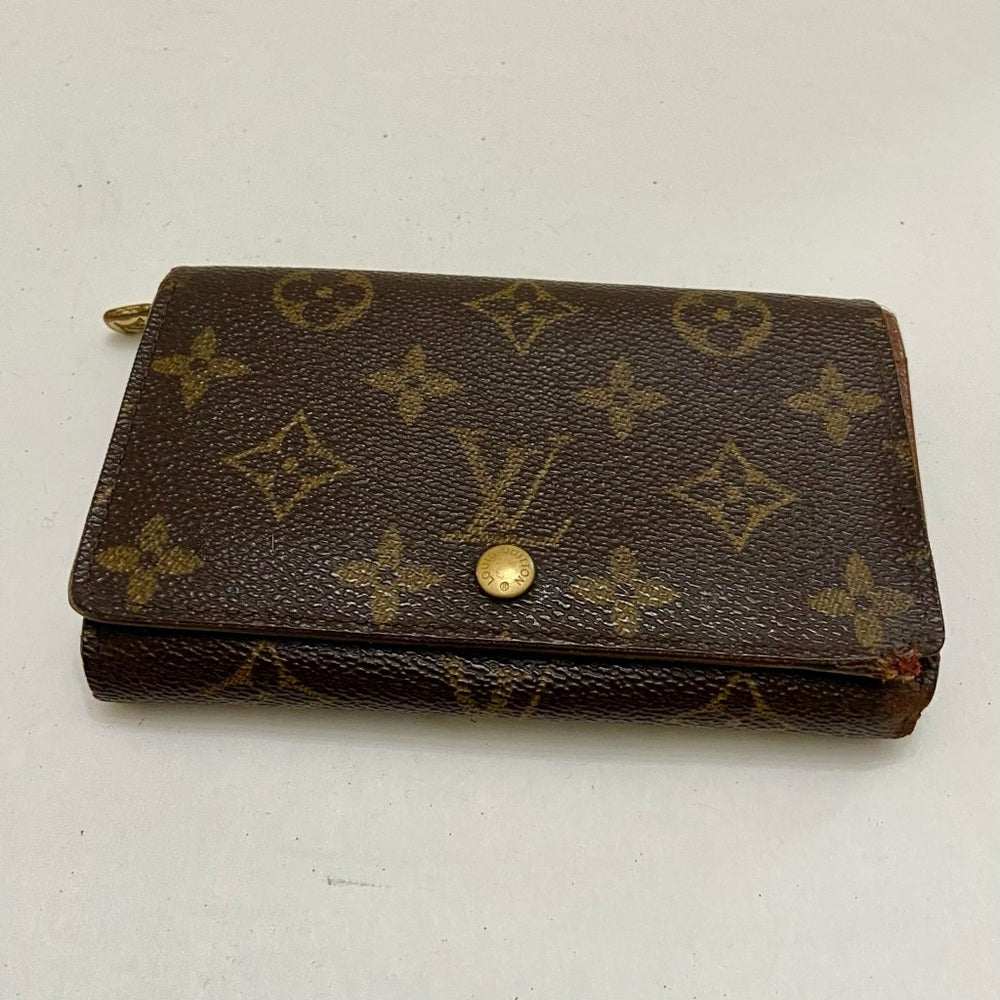 Louis Vuitton, Mono Brown Leather, Compact Wallet (CA1021)