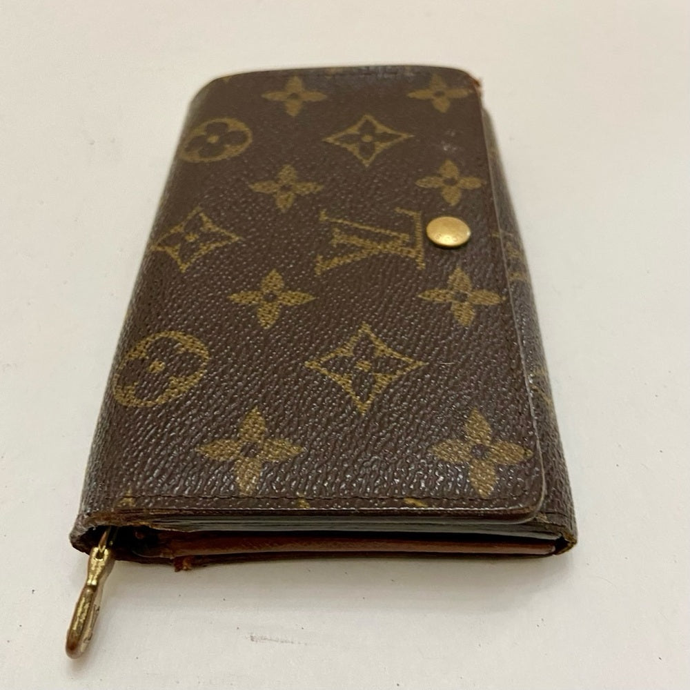 Louis Vuitton, Mono Brown Leather, Compact Wallet (CA1021)