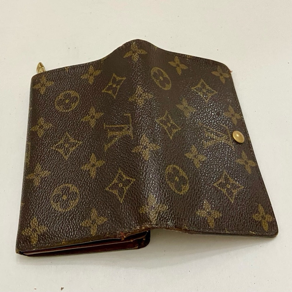 Louis Vuitton, Mono Brown Leather, Compact Wallet (CA1021)