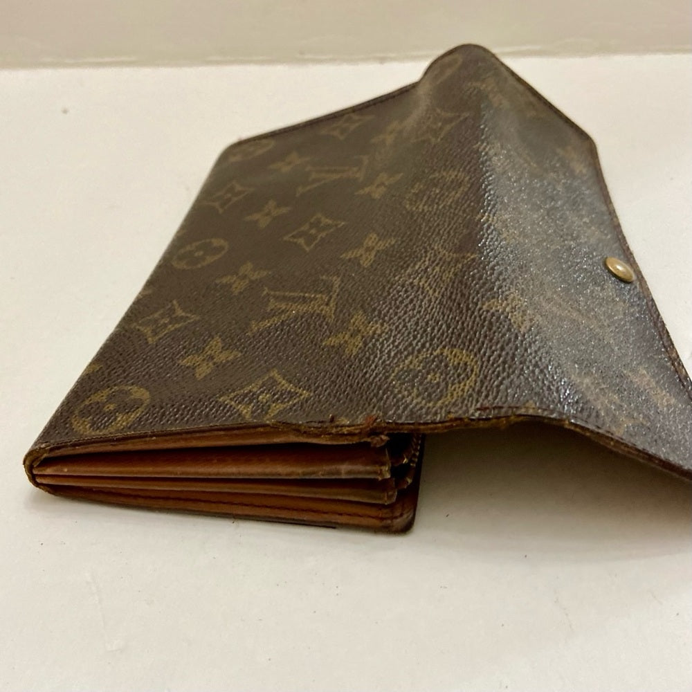 Louis Vuitton, Brown Mono, Bi-Fold Long Wallet (CA0964)
