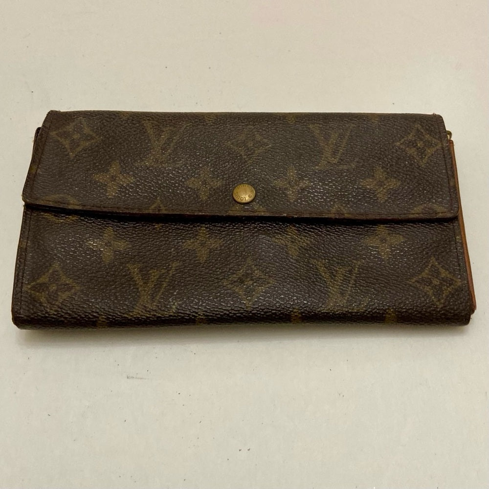 Louis Vuitton, Brown Mono, Bi-Fold Long Wallet (CA0964)