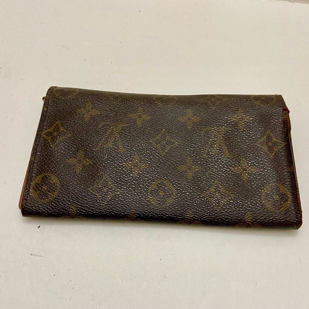 Louis Vuitton, Brown Mono, Bi-Fold Long Wallet (CA0964)