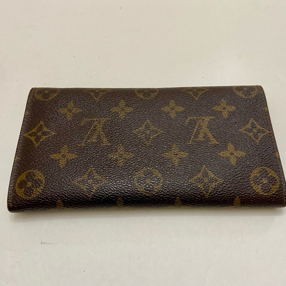 Louis Vuitton, Brown Mono, Bi-Fold Long Wallet (MI0992)