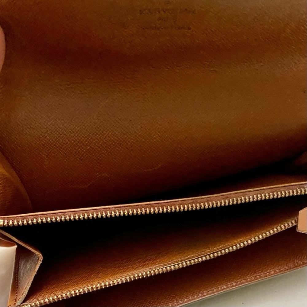 Louis Vuitton, Brown Mono, Bi-Fold Long Wallet (MI0992)
