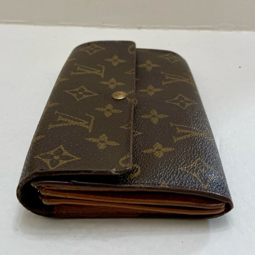 Louis Vuitton, Brown Mono, Bi-Fold Long Wallet (TH1805)