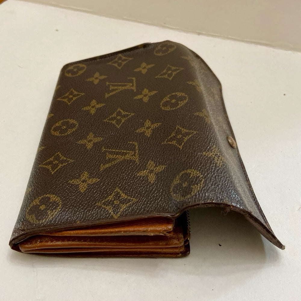 Louis Vuitton, Brown Mono, Bi-Fold Long Wallet (TH1805)