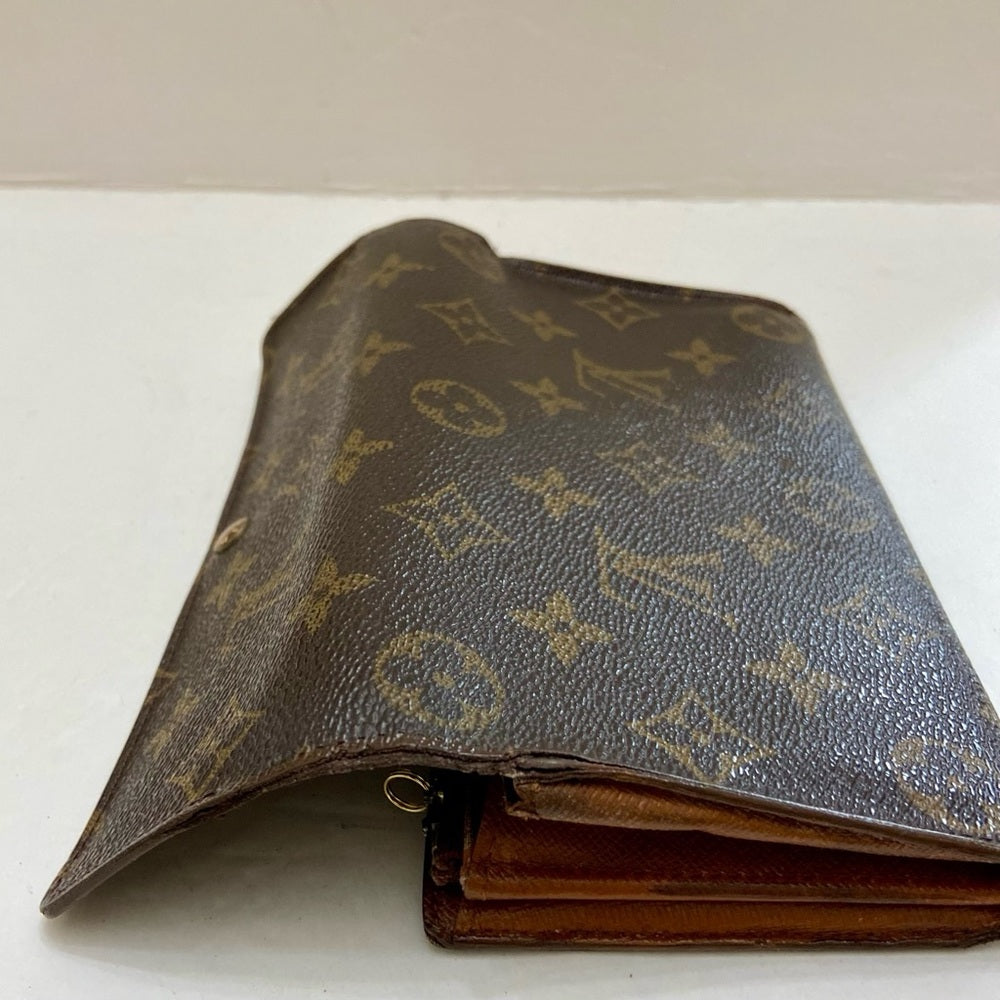 Louis Vuitton, Brown Mono, Bi-Fold Long Wallet (TH1805)