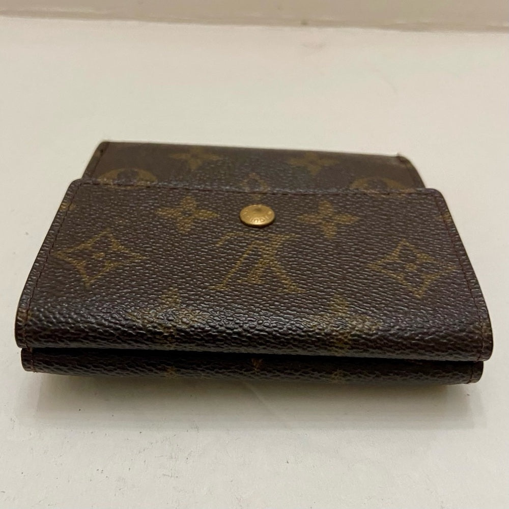 Vintage Louis Vuitton Brown Mono Mens Tri-fold Compact Wallet (TH0915)