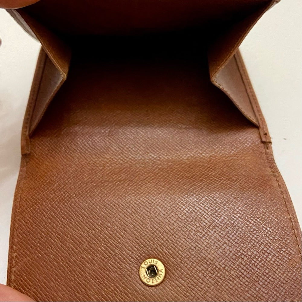 Vintage Louis Vuitton Brown Mono Mens Tri-fold Compact Wallet (TH0915)