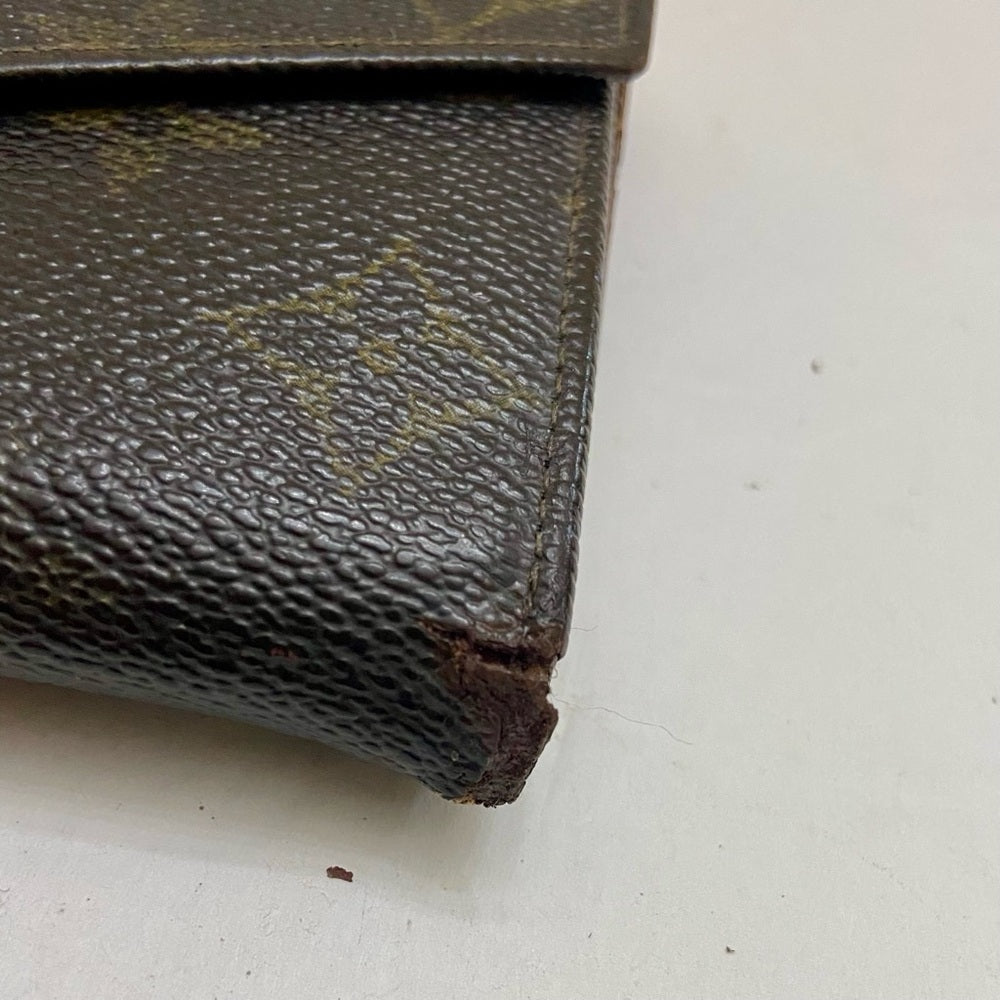 Vintage Louis Vuitton, Brown Mono, Mens Multiple Wallet (C) (AN0861)