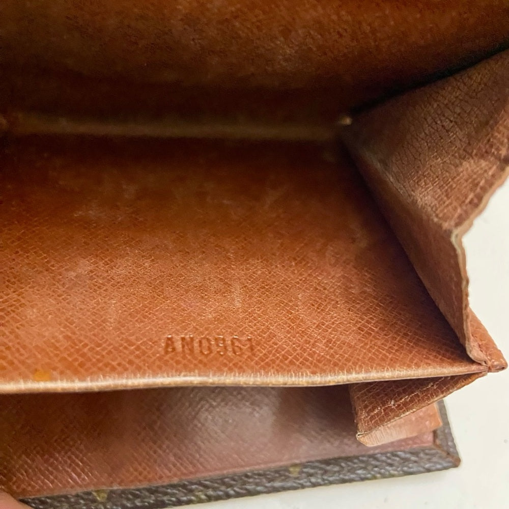 Vintage Louis Vuitton, Brown Mono, Mens Multiple Wallet (C) (AN0861)
