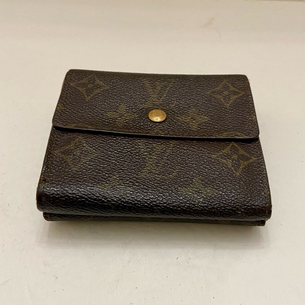 Vintage Louis Vuitton Brown Mono Mens Tri-fold Compact Wallet (B) (SP1822)