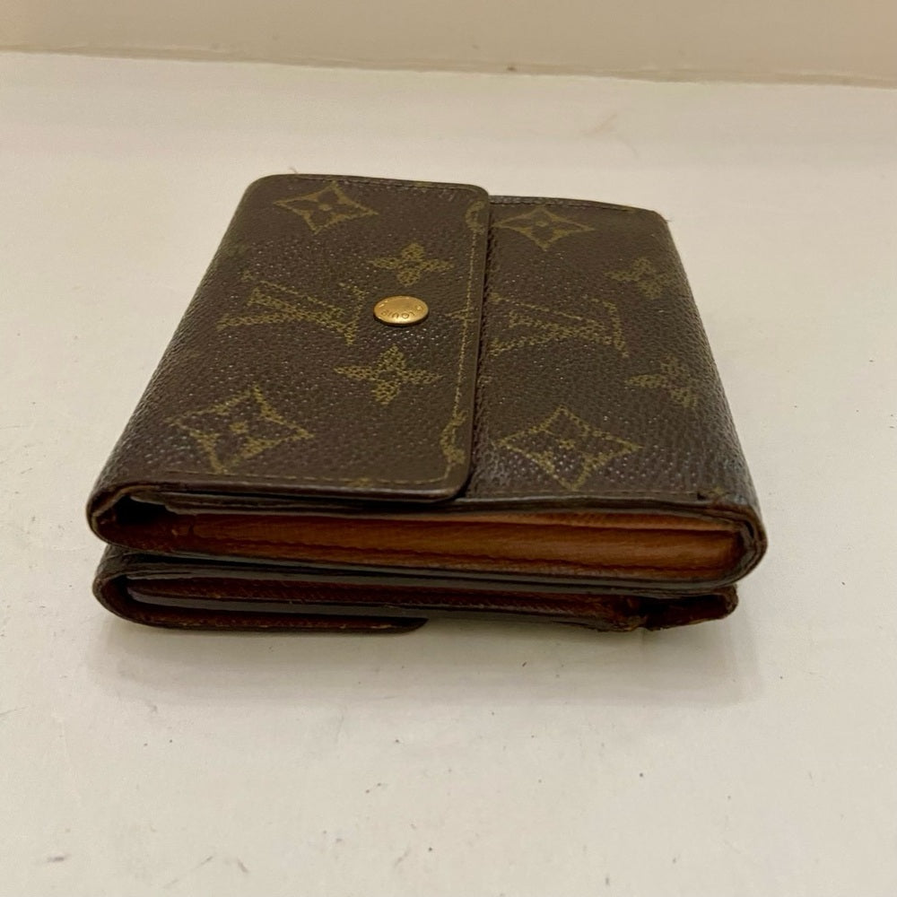 Vintage Louis Vuitton Brown Mono Mens Tri-fold Compact Wallet (B) (SP1822)