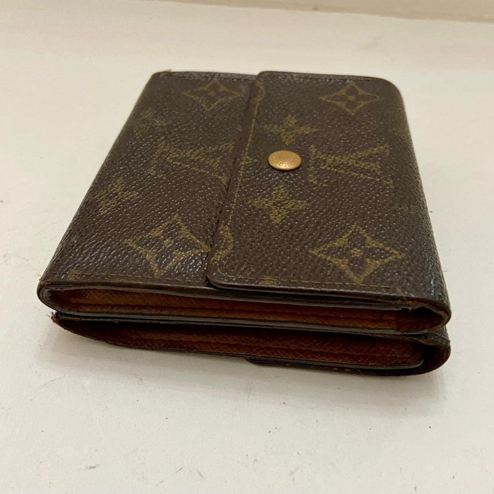 Vintage Louis Vuitton Brown Mono Mens Tri-fold Compact Wallet (B) (SP1822)