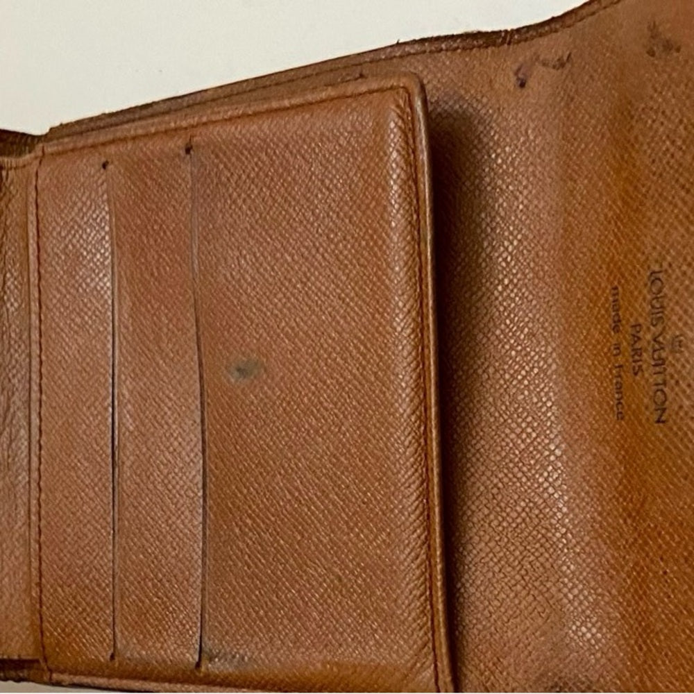 Vintage Louis Vuitton Brown Mono Mens Tri-fold Compact Wallet (B) (SP1822)