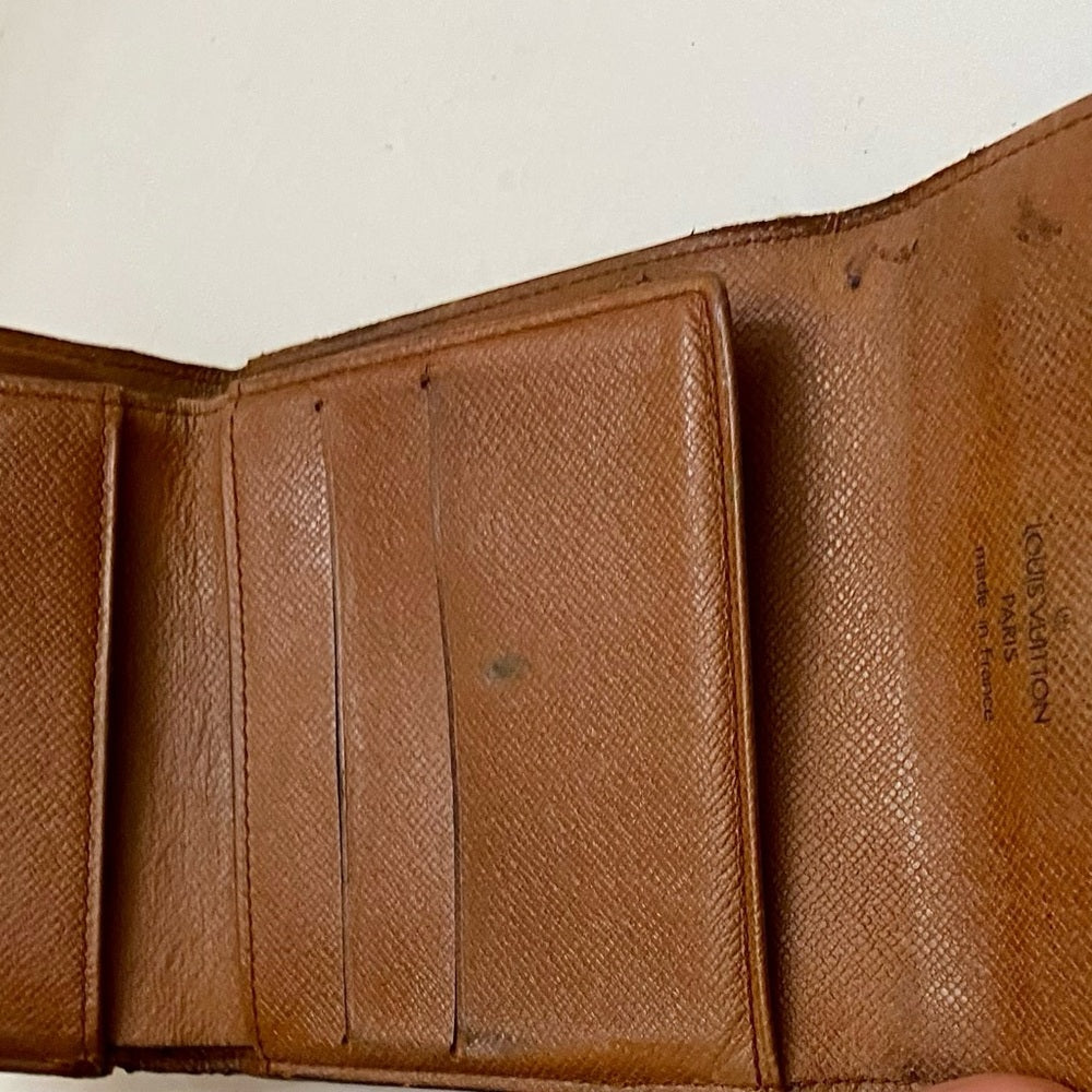 Vintage Louis Vuitton Brown Mono Mens Tri-fold Compact Wallet (B) (SP1822)