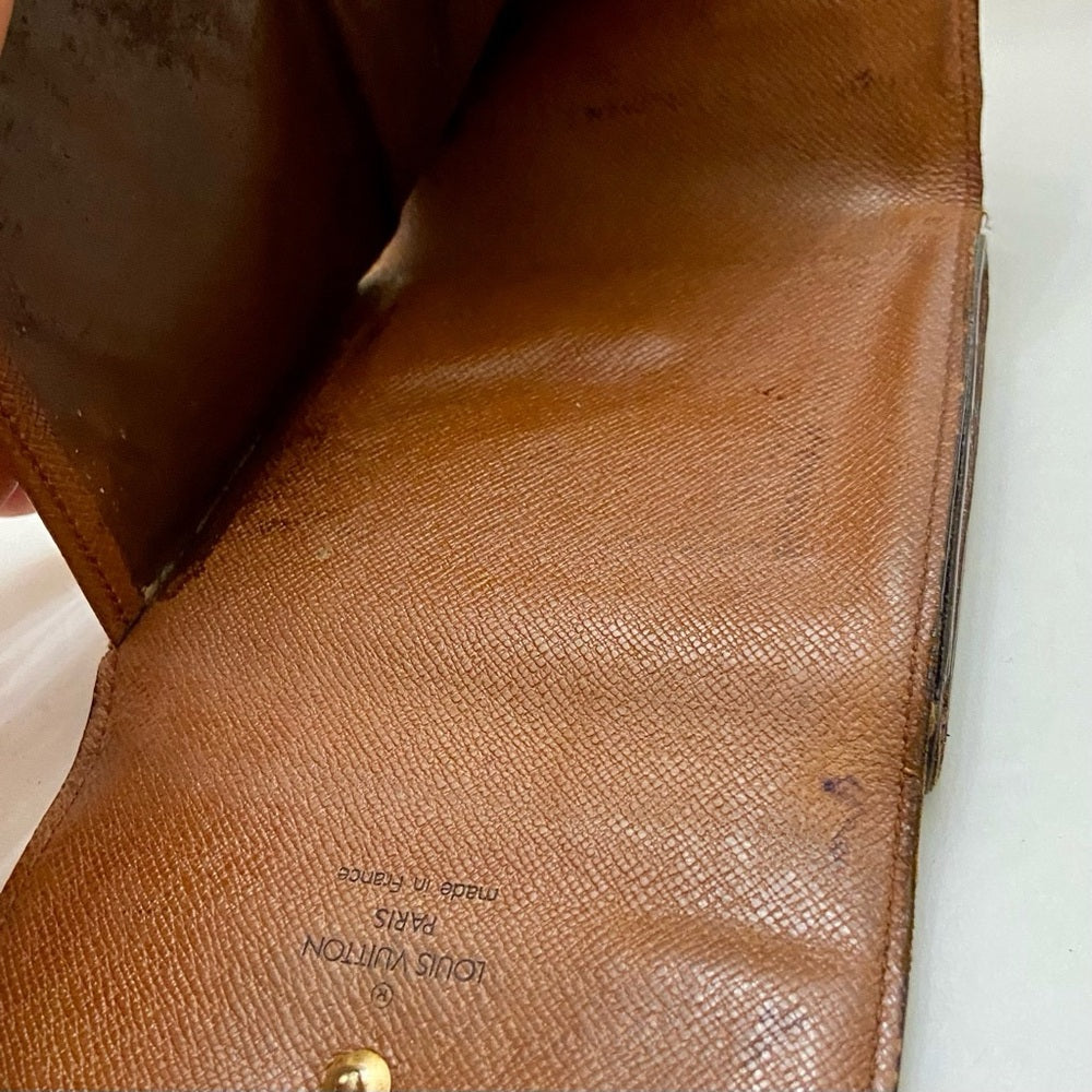 Vintage Louis Vuitton Brown Mono Mens Tri-fold Compact Wallet (B) (SP1822)