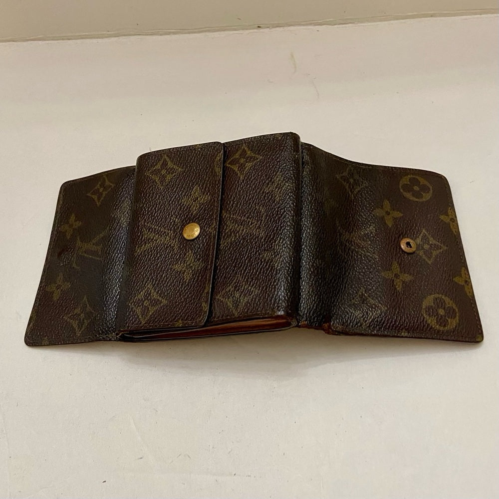 Vintage Louis Vuitton Brown Mono Mens Tri-fold Compact Wallet (B) (SP1822)