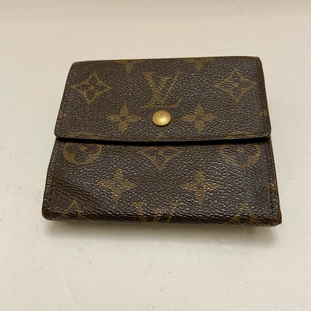 Vintage Louis Vuitton Brown Mono Mens Tri-fold Compact Wallet (C) (TH0976)