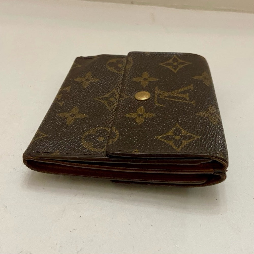 Vintage Louis Vuitton Brown Mono Mens Tri-fold Compact Wallet (C) (TH0976)