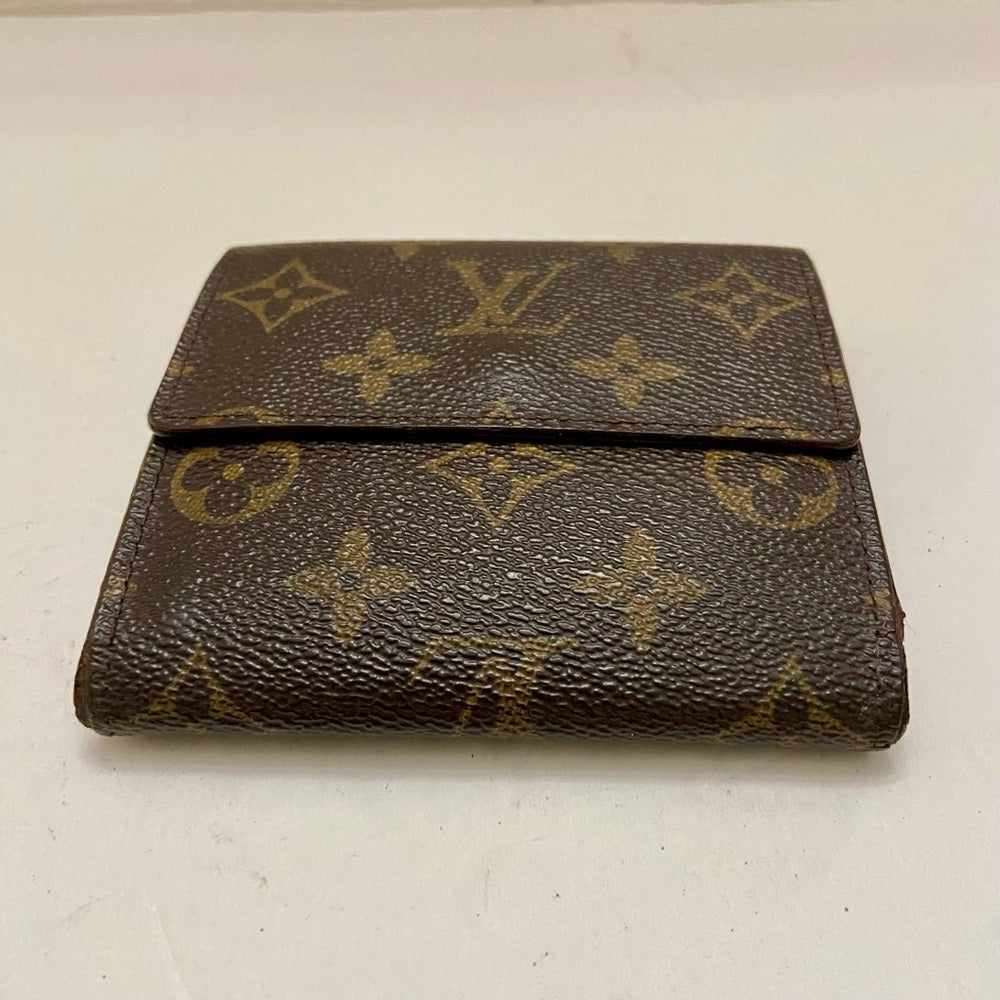 Vintage Louis Vuitton Brown Mono Mens Tri-fold Compact Wallet (C) (TH0976)