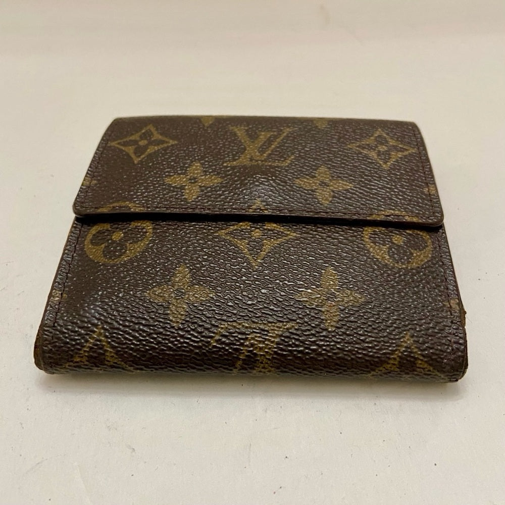 Vintage Louis Vuitton Brown Mono Mens Tri-fold Compact Wallet (C) (TH0976)