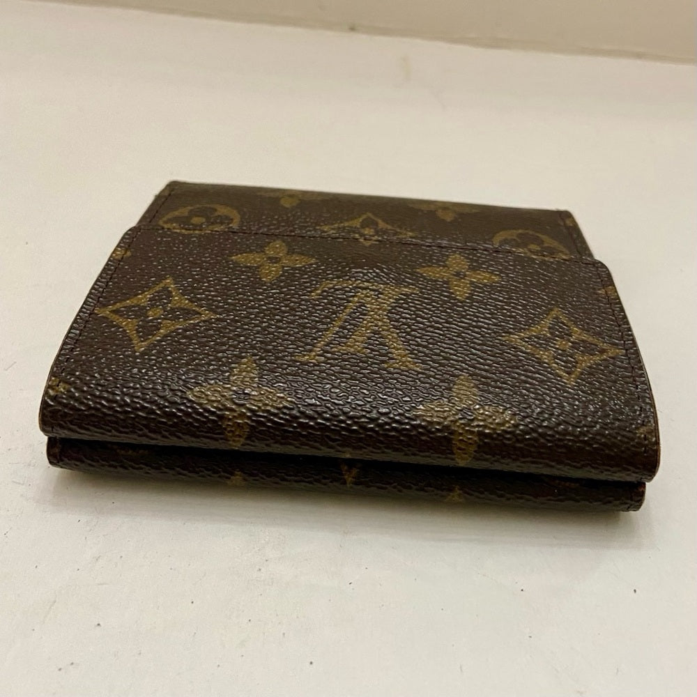 Vintage Louis Vuitton Brown Mono Mens Tri-fold Compact Wallet (C) (TH0976)