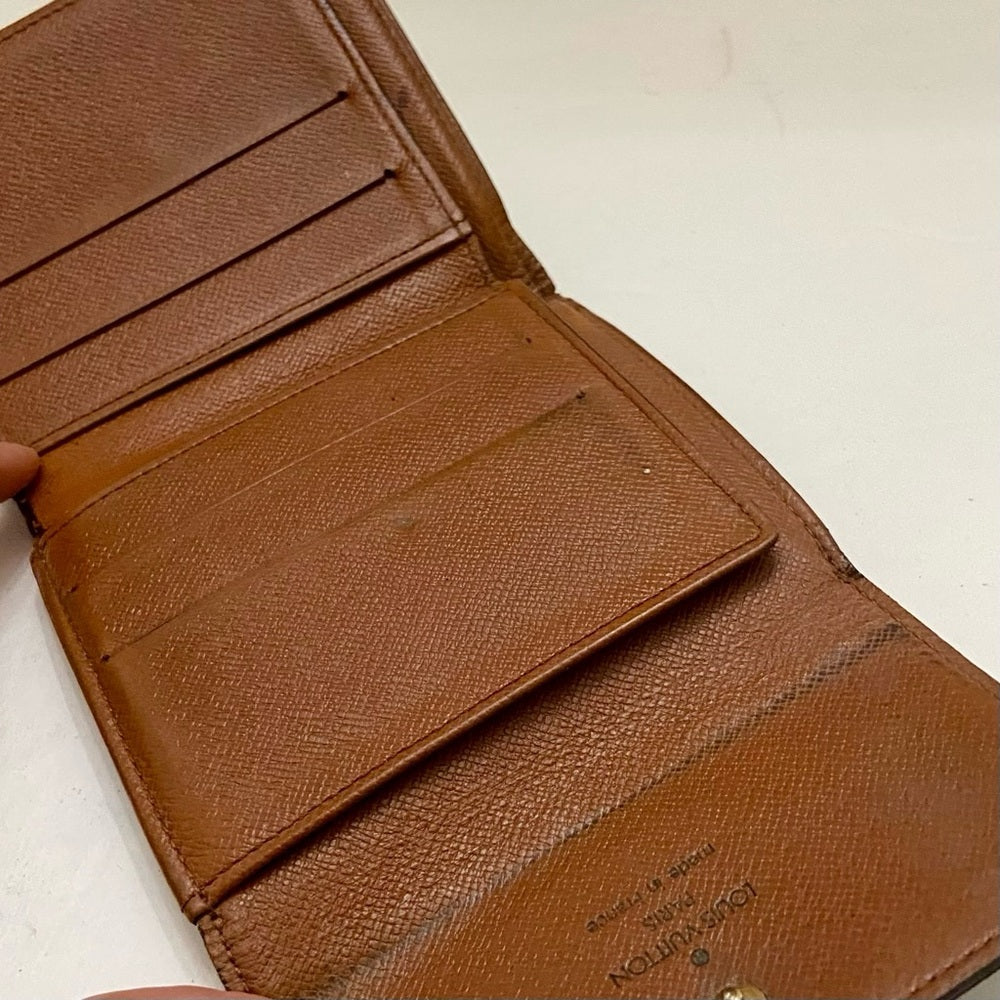 Vintage Louis Vuitton Brown Mono Mens Tri-fold Compact Wallet (C) (TH0976)