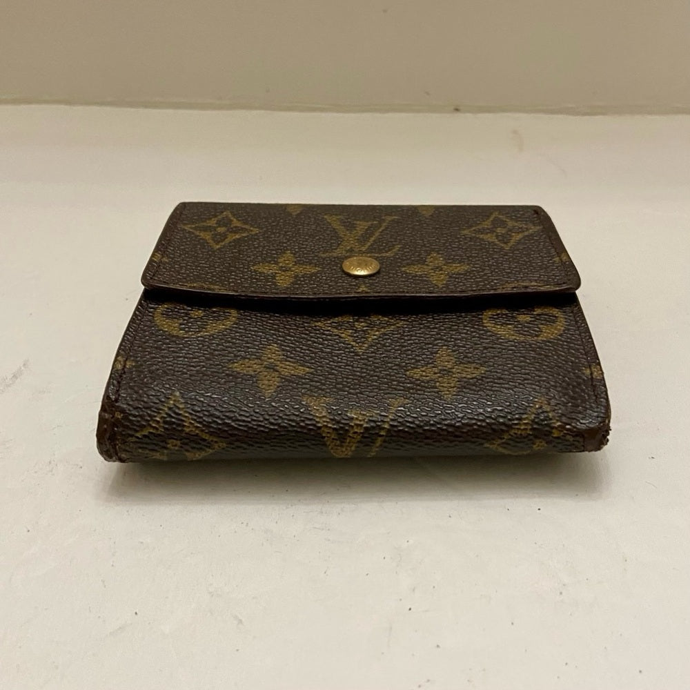 Vintage Louis Vuitton Brown Mono Mens Tri-fold Compact Wallet (D) (TH0815)