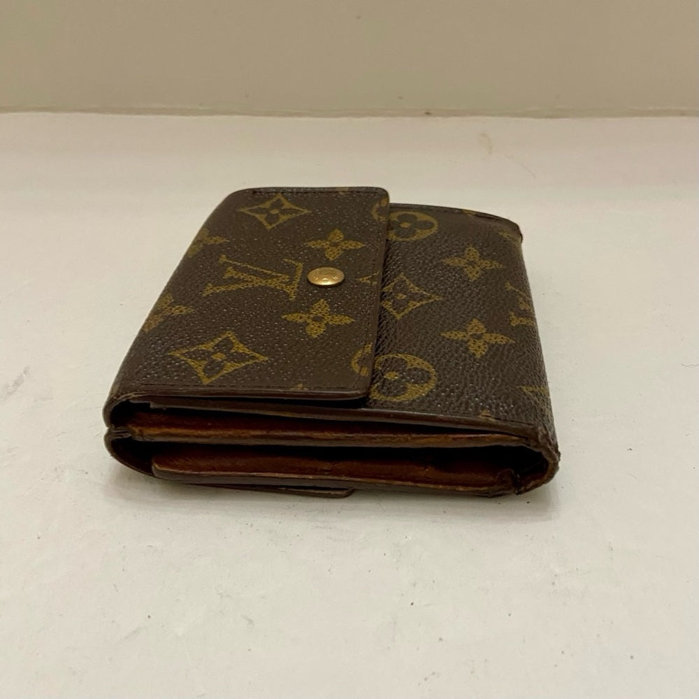 Vintage Louis Vuitton Brown Mono Mens Tri-fold Compact Wallet (D) (TH0815)