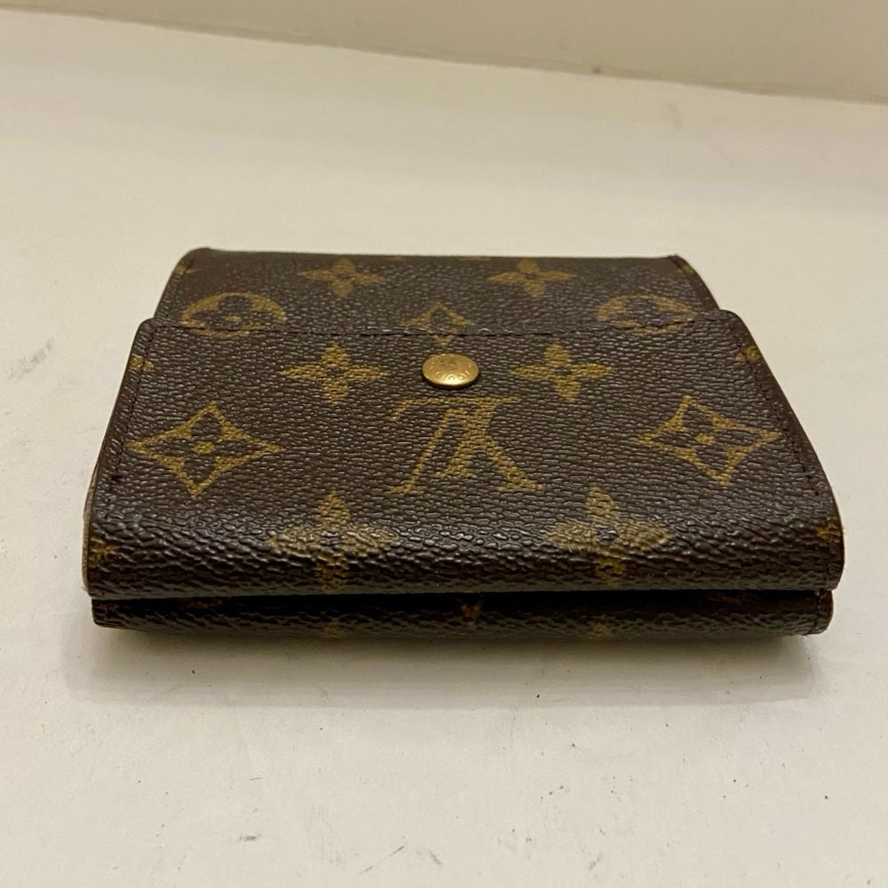 Vintage Louis Vuitton Brown Mono Mens Tri-fold Compact Wallet (D) (TH0815)