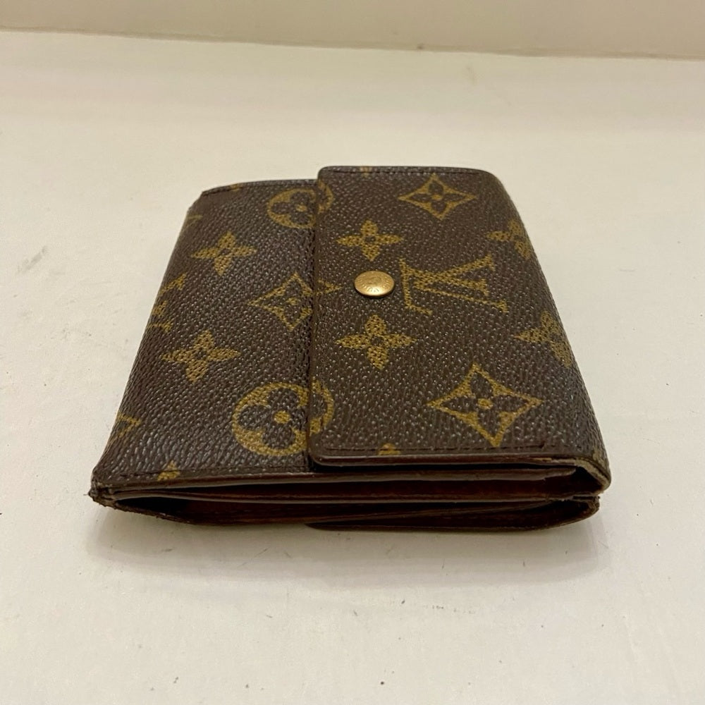 Vintage Louis Vuitton Brown Mono Mens Tri-fold Compact Wallet (D) (TH0815)