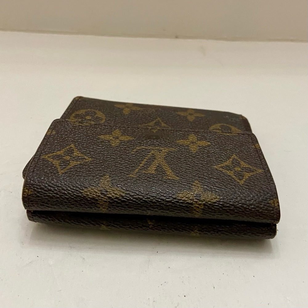 Vintage Louis Vuitton Brown Mono Mens Tri-fold Compact Wallet (D) (TH0815)