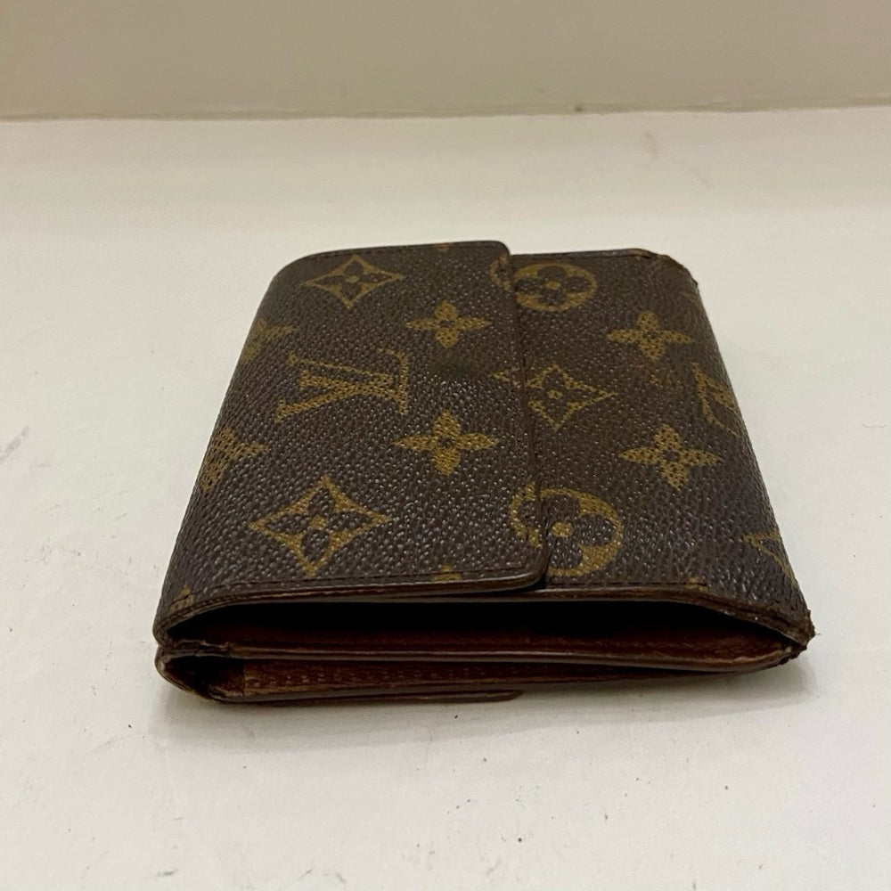 Vintage Louis Vuitton Brown Mono Mens Tri-fold Compact Wallet (D) (TH0815)